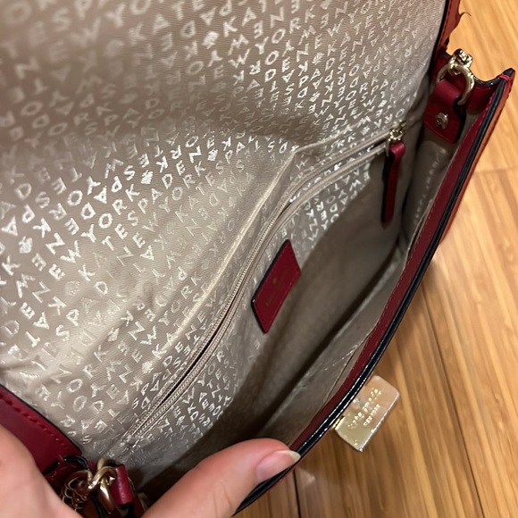 Red Kate Spade cross body/long strap bag - Picture 7 of 8